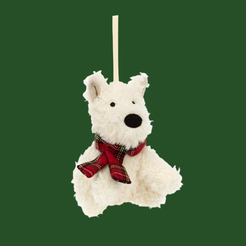 Jellycat Munro Scottie Dog Decoration1