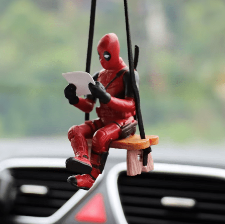 Mykro Deadpool Car Rearview Mirror Collectible Pendant