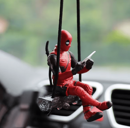 Mykro Deadpool Car Rearview Mirror Collectible Pendant