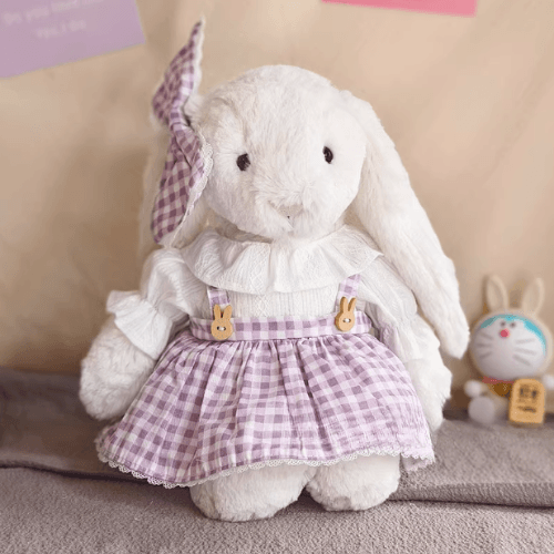 lavender-check-skirt-set-gingham-wooden-button-look-for-bashful-bunny-medium-pa-lm-82