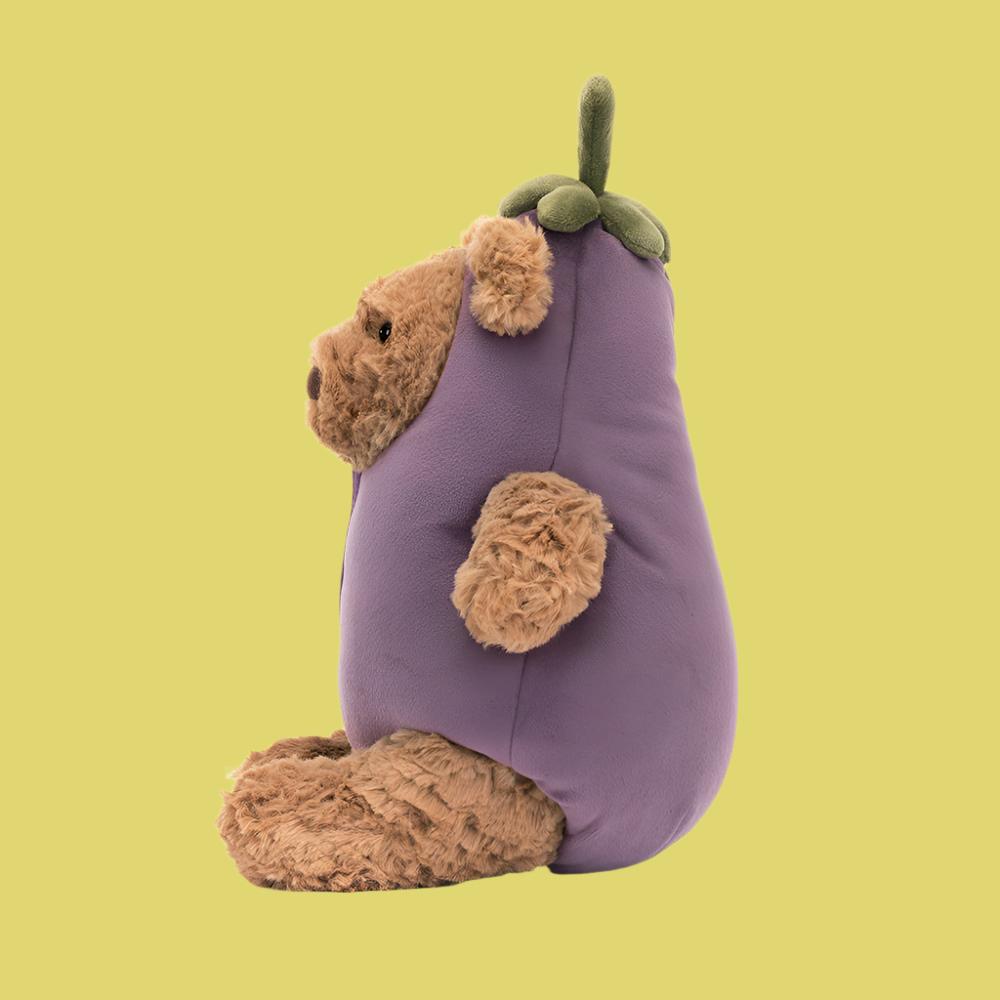 Jellycat Bartholomew Bear Aubergine 1